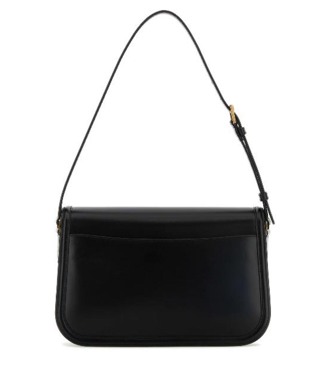 SAINT LAURENT Черная кожаная сумка через плечо, фото 4