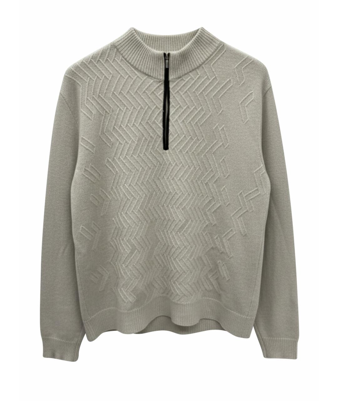 ZILLI Бежевый кашемировый джемпер / свитер, фото 1