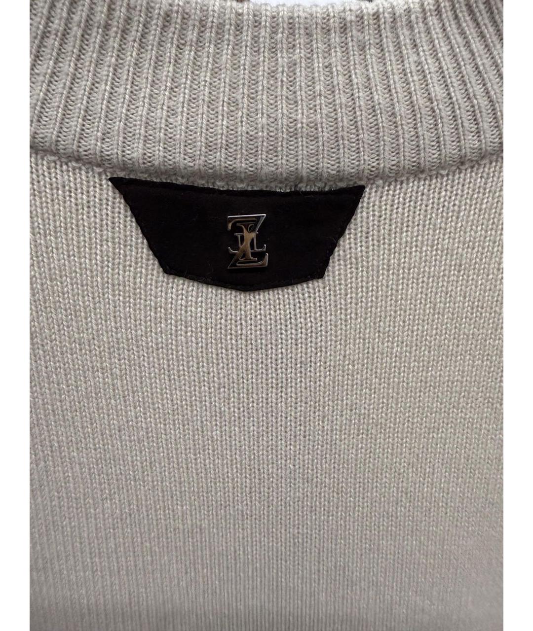 ZILLI Бежевый кашемировый джемпер / свитер, фото 4