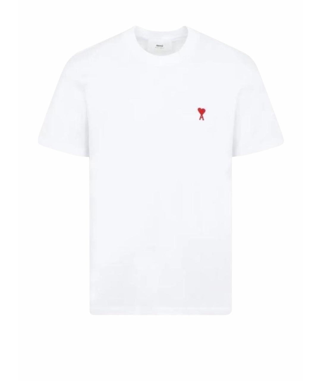 Ami Paris Белая хлопковая футболка, фото 1