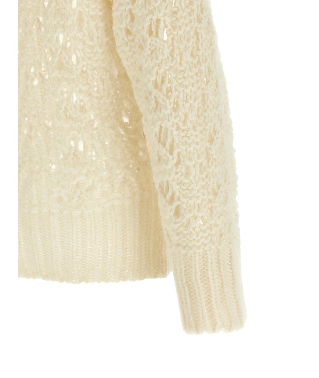 FABIANA FILIPPI Бежевый шерстяной джемпер / свитер, фото 4