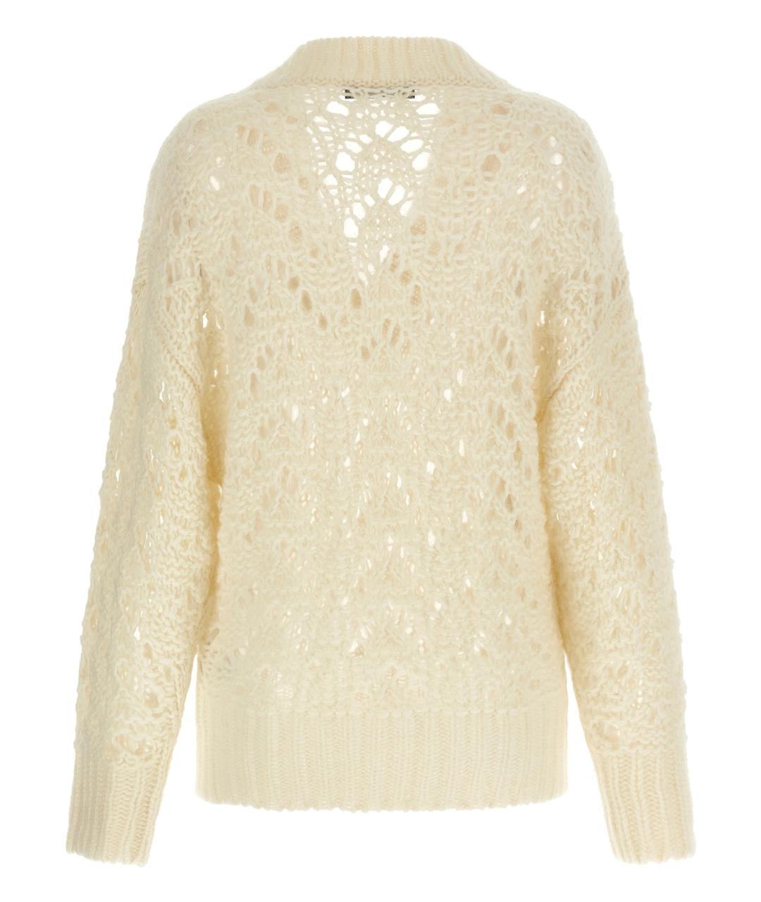 FABIANA FILIPPI Бежевый шерстяной джемпер / свитер, фото 2