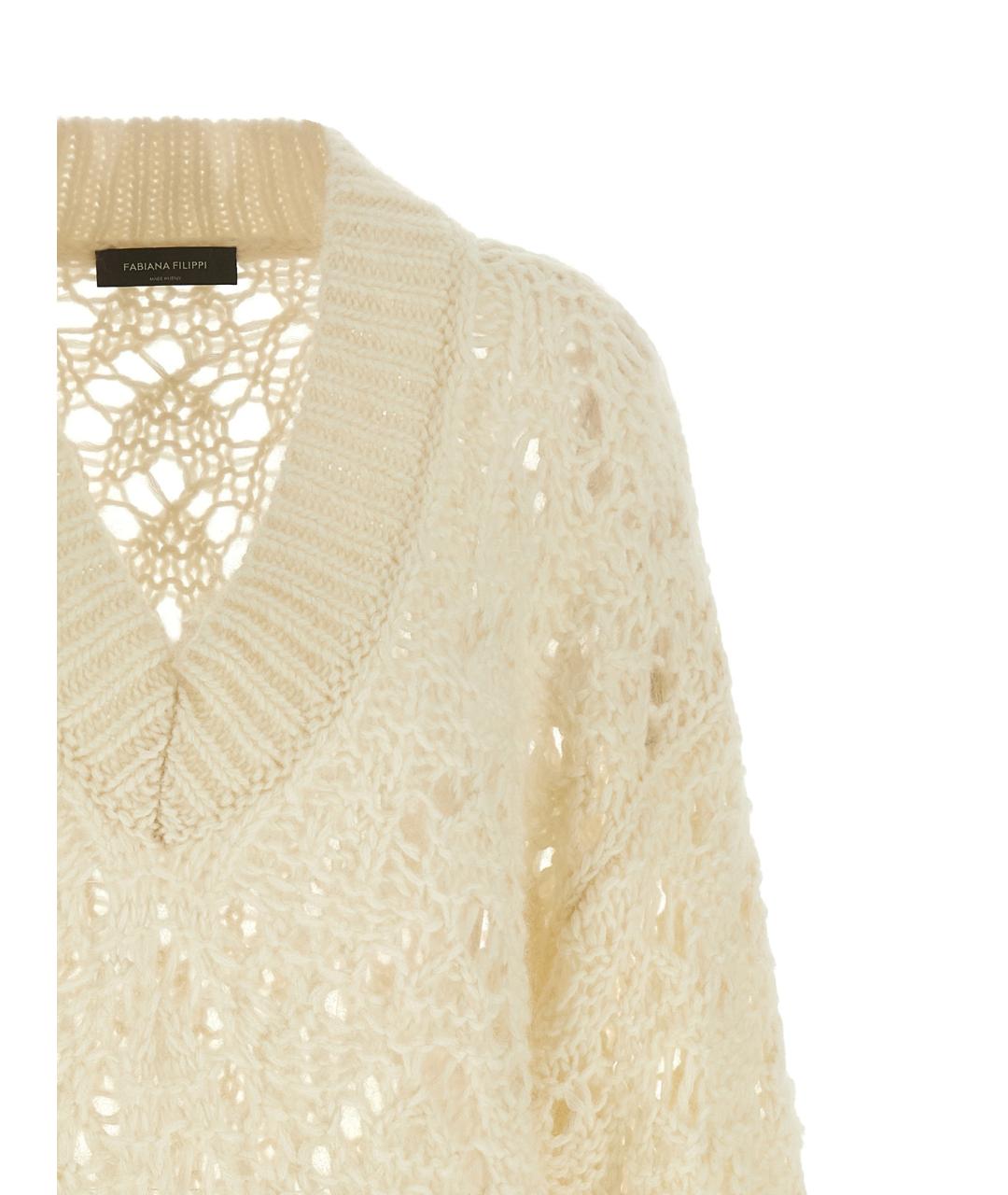FABIANA FILIPPI Бежевый шерстяной джемпер / свитер, фото 3