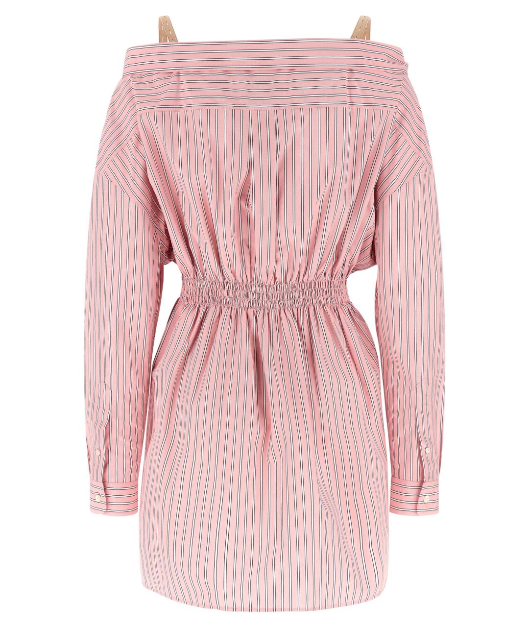 MIU MIU Розовое хлопковое платье, фото 2