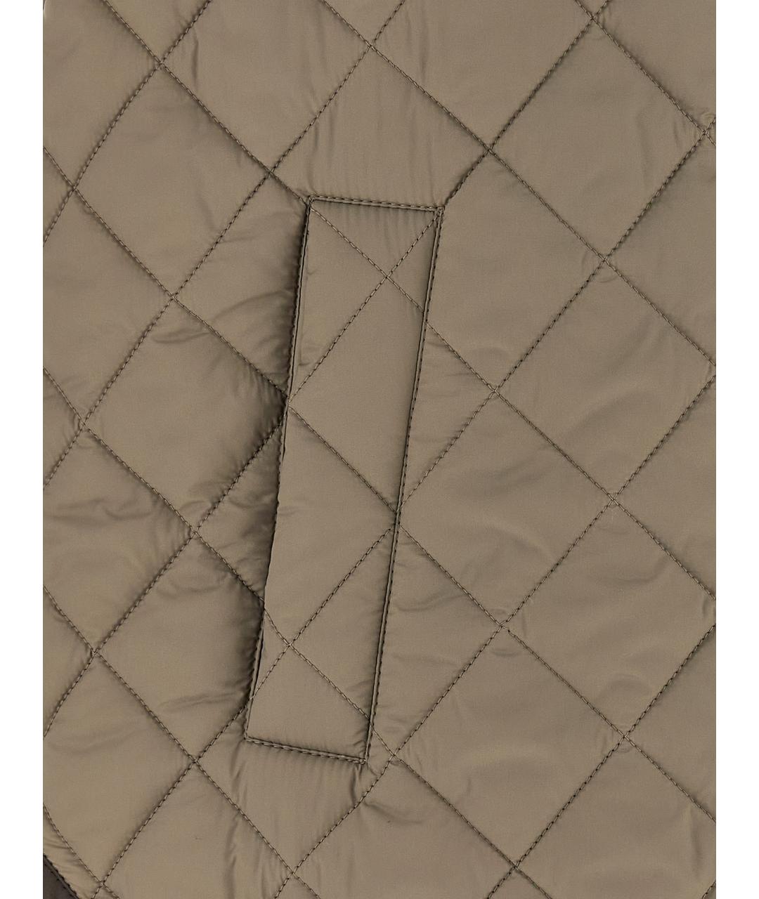 BRUNELLO CUCINELLI Коричневый полиамидовый жилет, фото 4