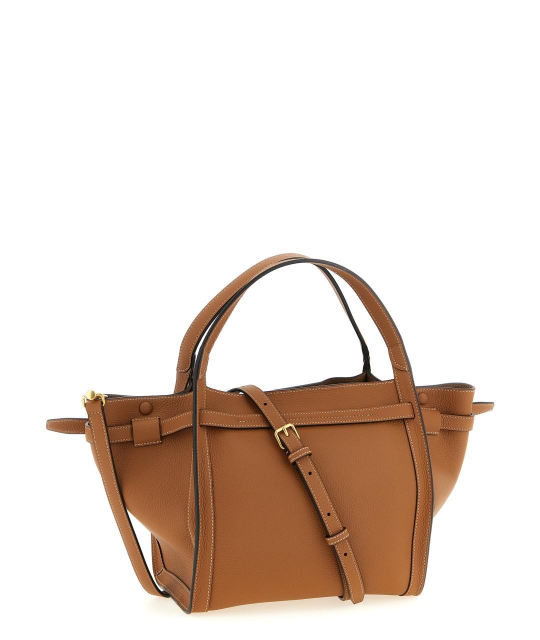 TOD'S Коричневая кожаная сумка тоут, фото 2