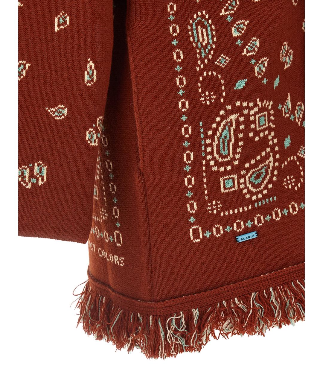 ALANUI Коричневый кашемировый кардиган, фото 4