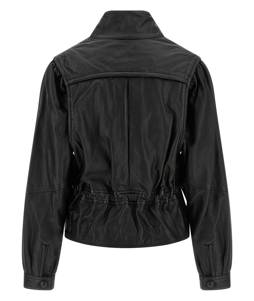 ISABEL MARANT Черная кожаная куртка, фото 2