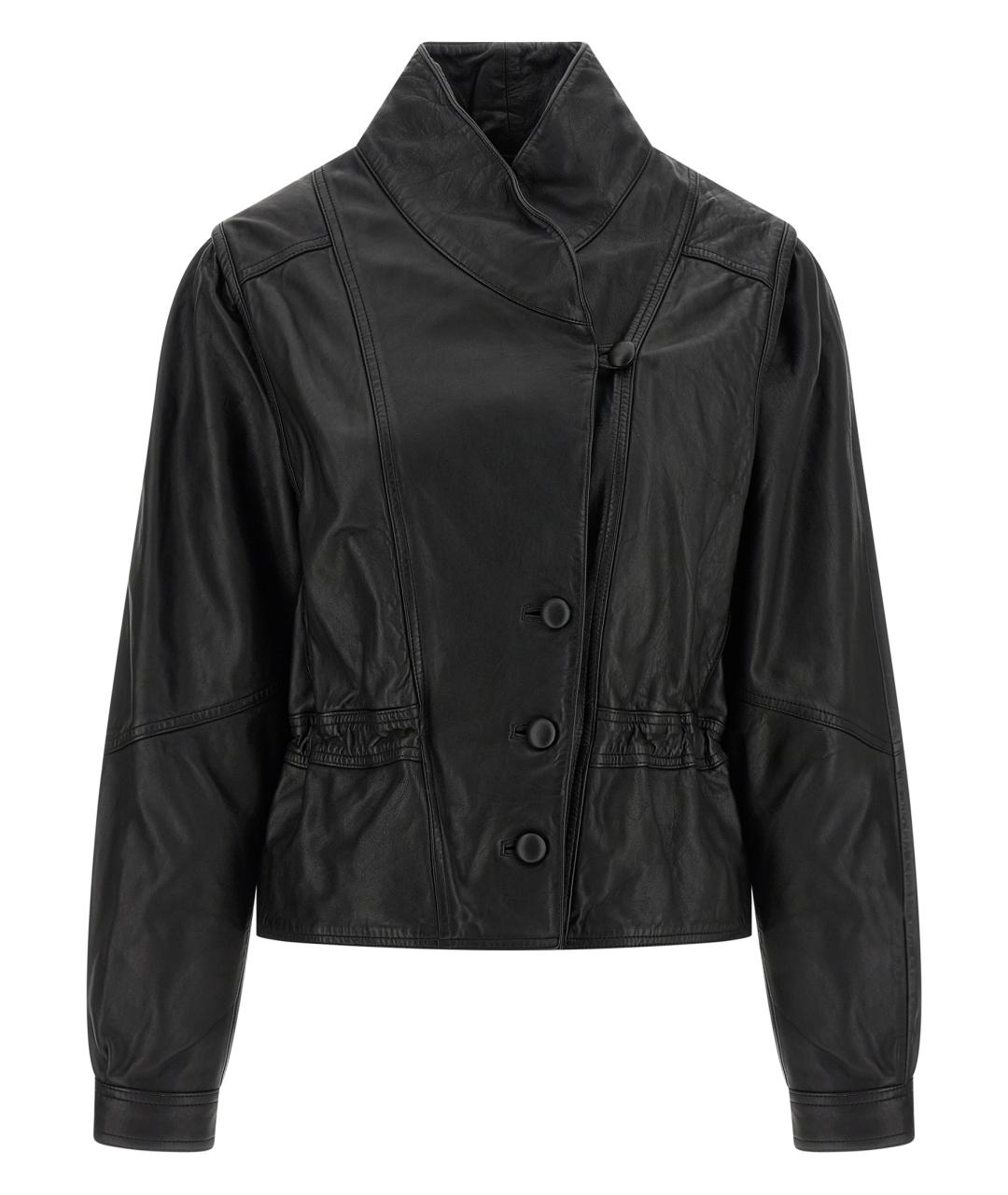 ISABEL MARANT Черная кожаная куртка, фото 1