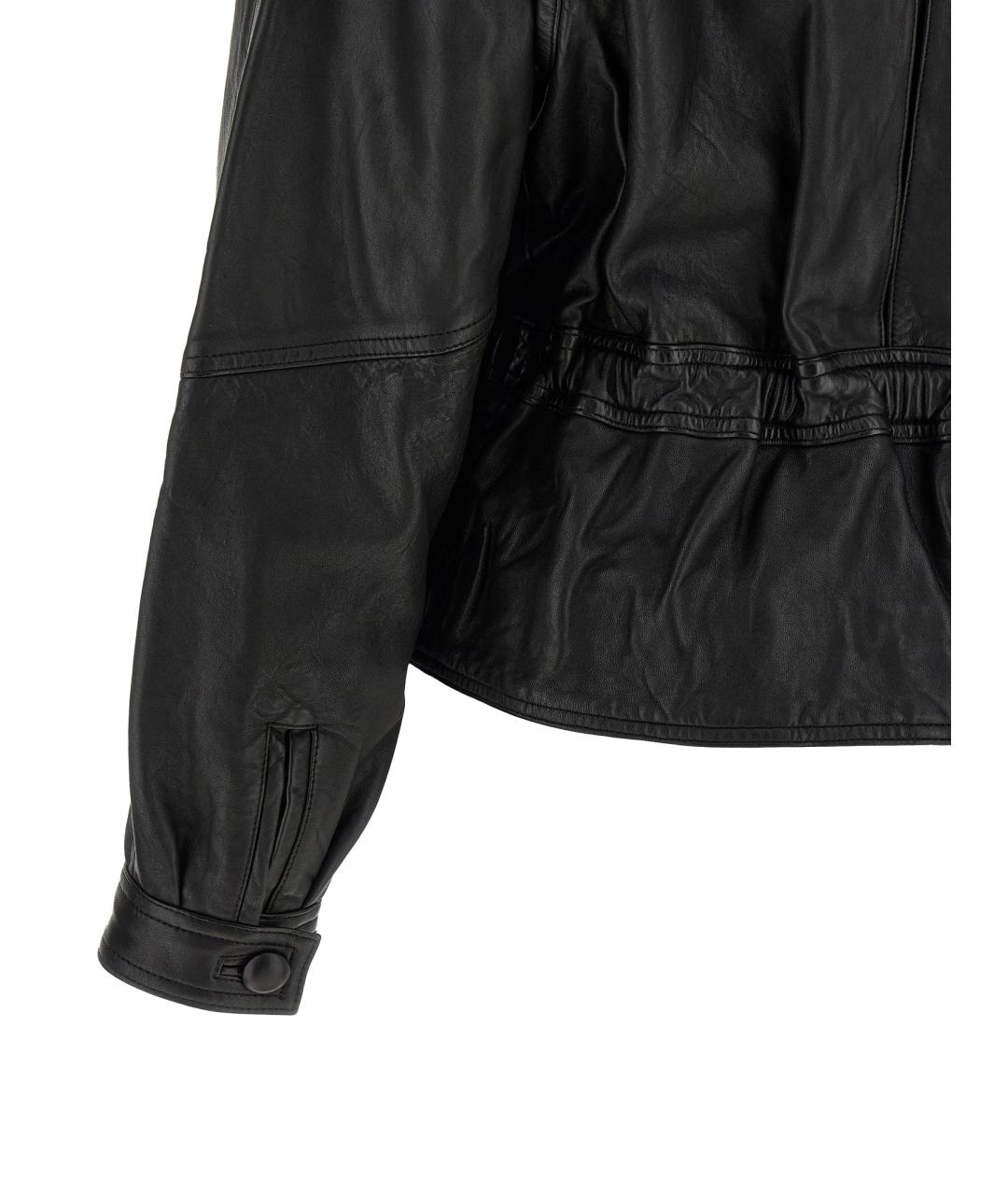 ISABEL MARANT Черная кожаная куртка, фото 4