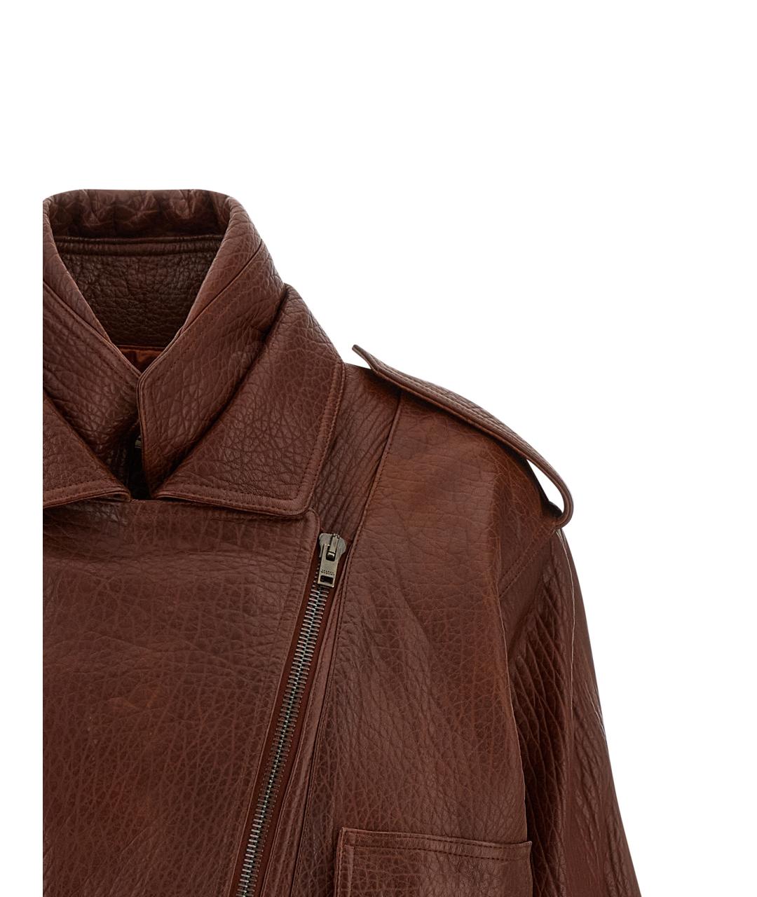 ISABEL MARANT Коричневая кожаная куртка, фото 3