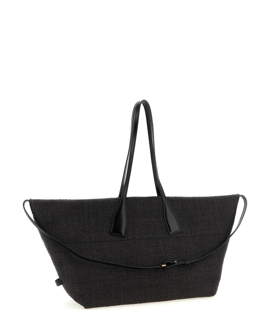 BALMAIN Черная синтетическая сумка тоут, фото 2