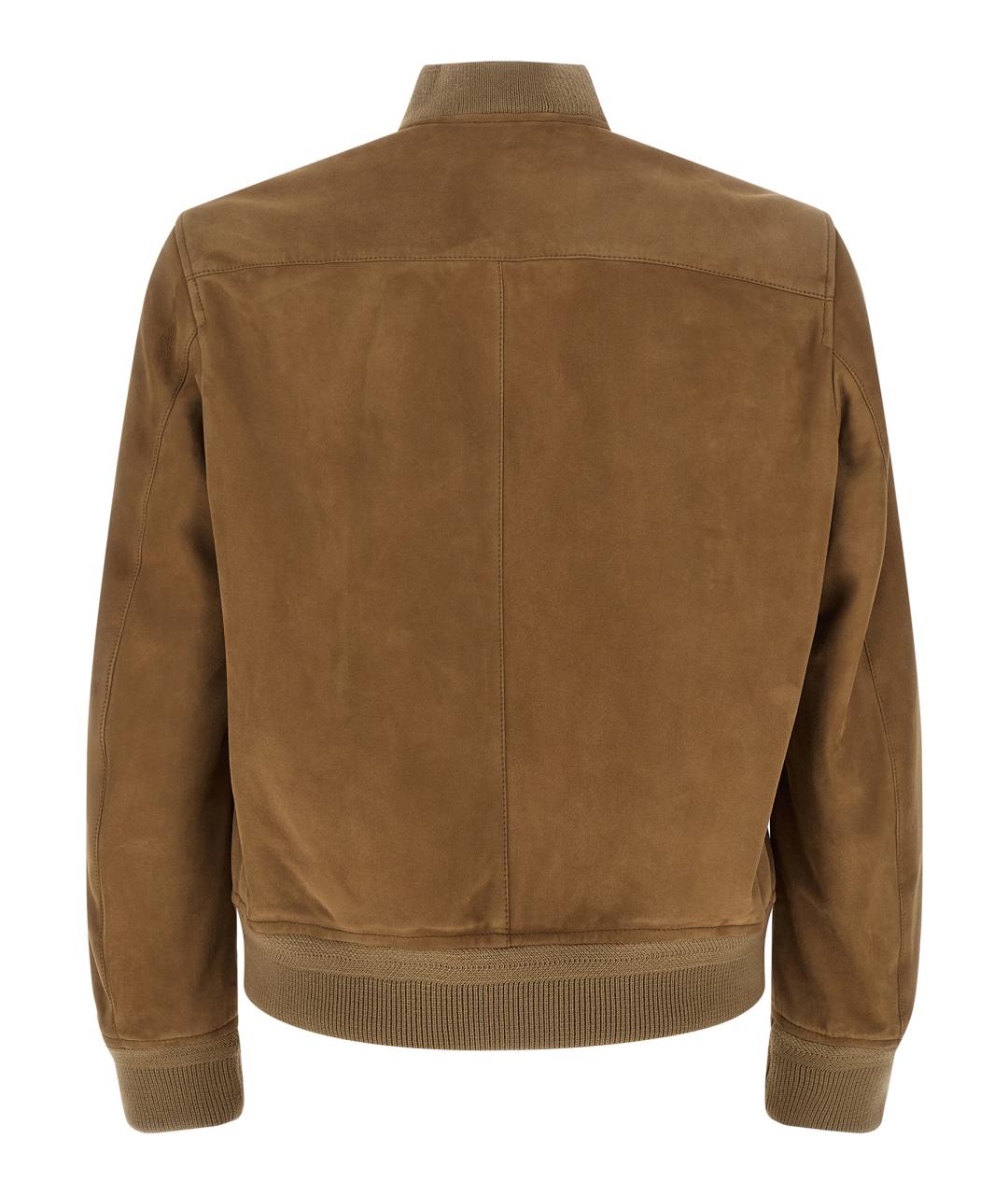 TOM FORD Бежевая кожаная куртка, фото 2