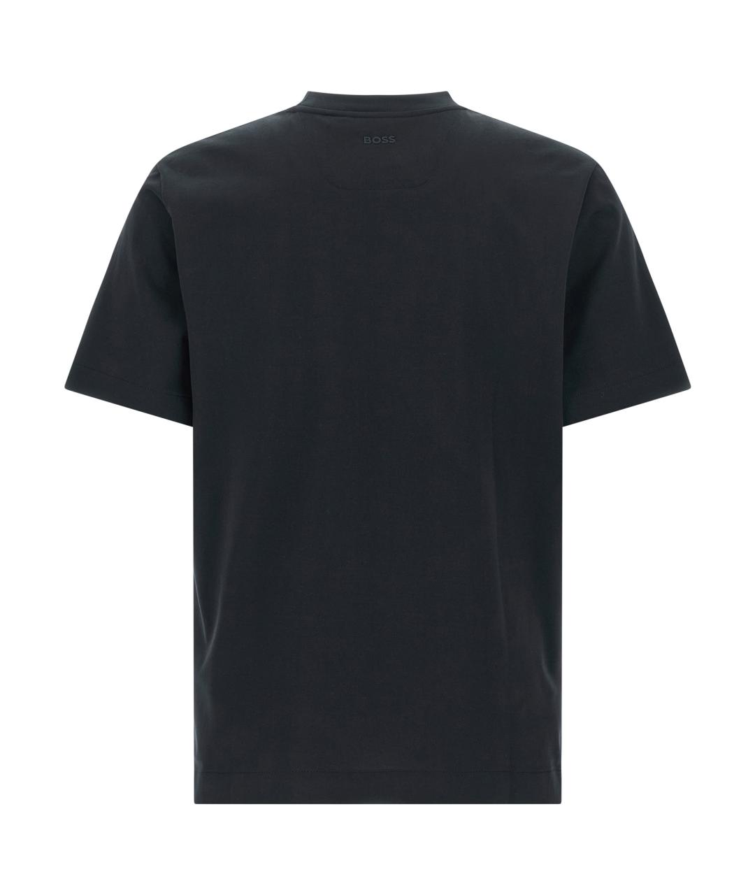 HUGO BOSS Синяя хлопковая футболка, фото 2