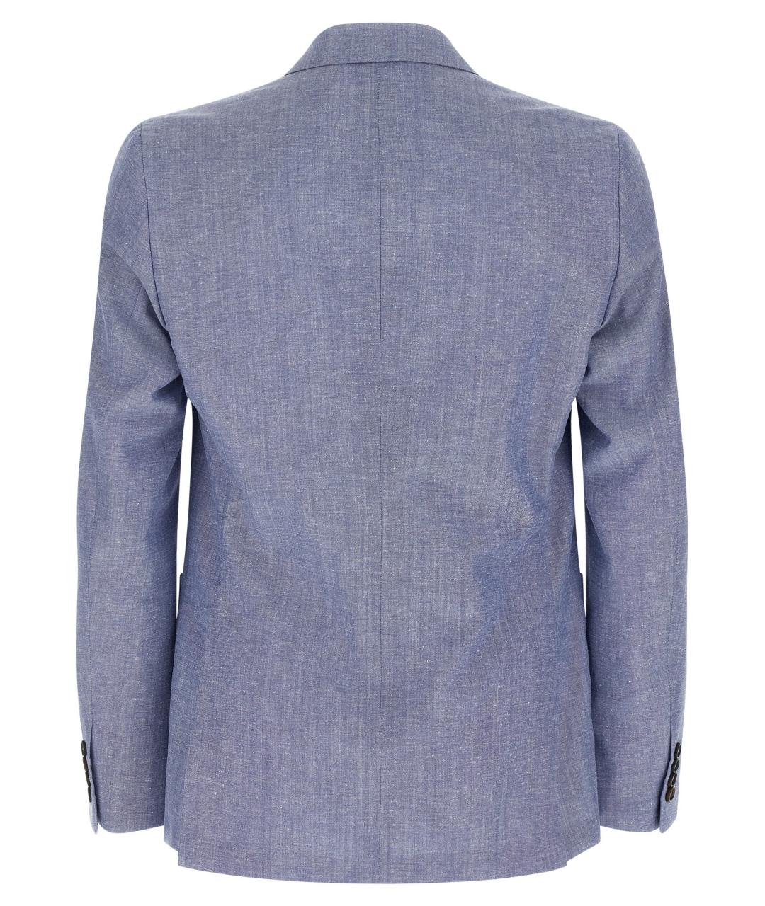 PAL ZILERI Голубой шерстяной пиджак, фото 2