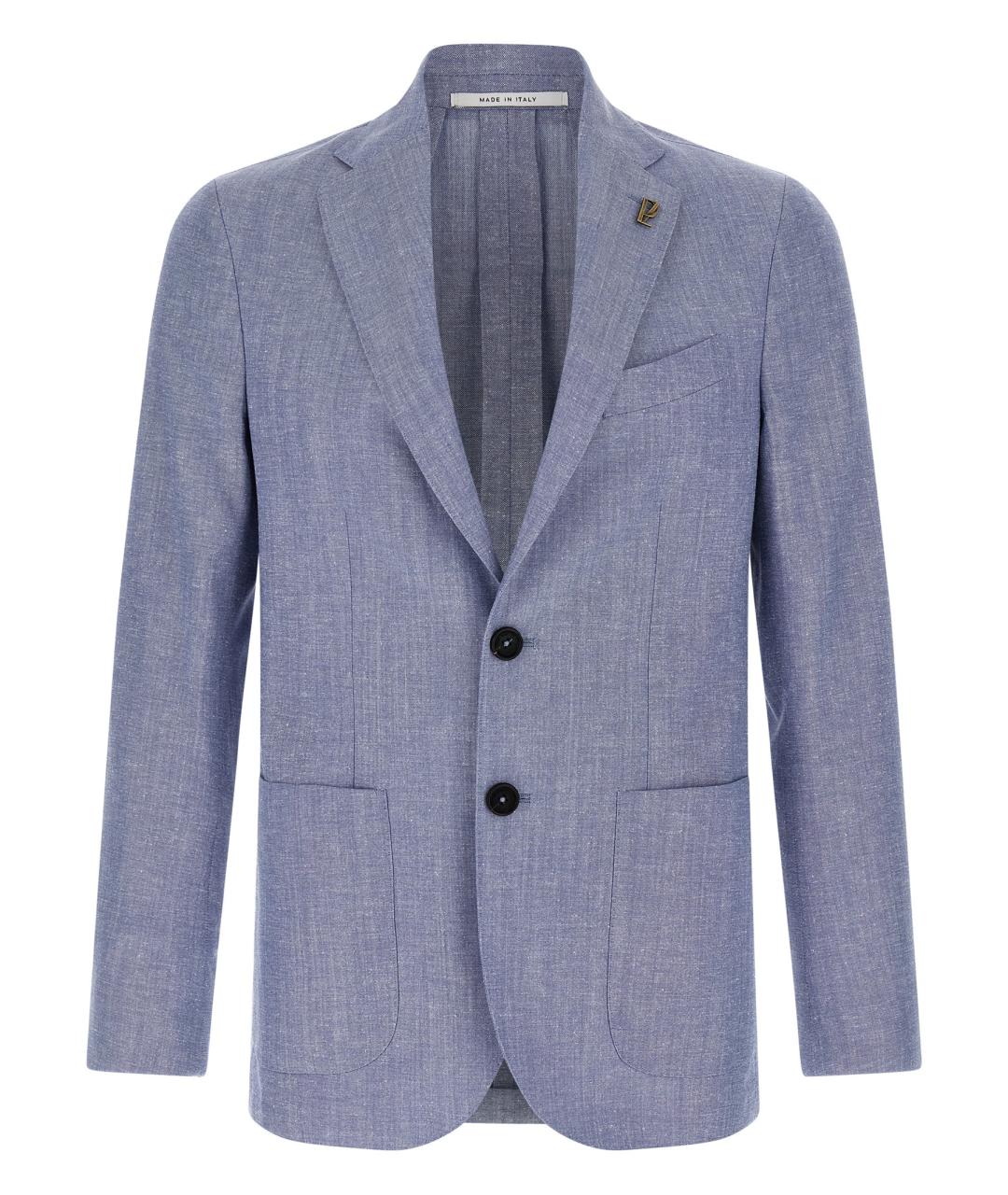 PAL ZILERI Голубой шерстяной пиджак, фото 1