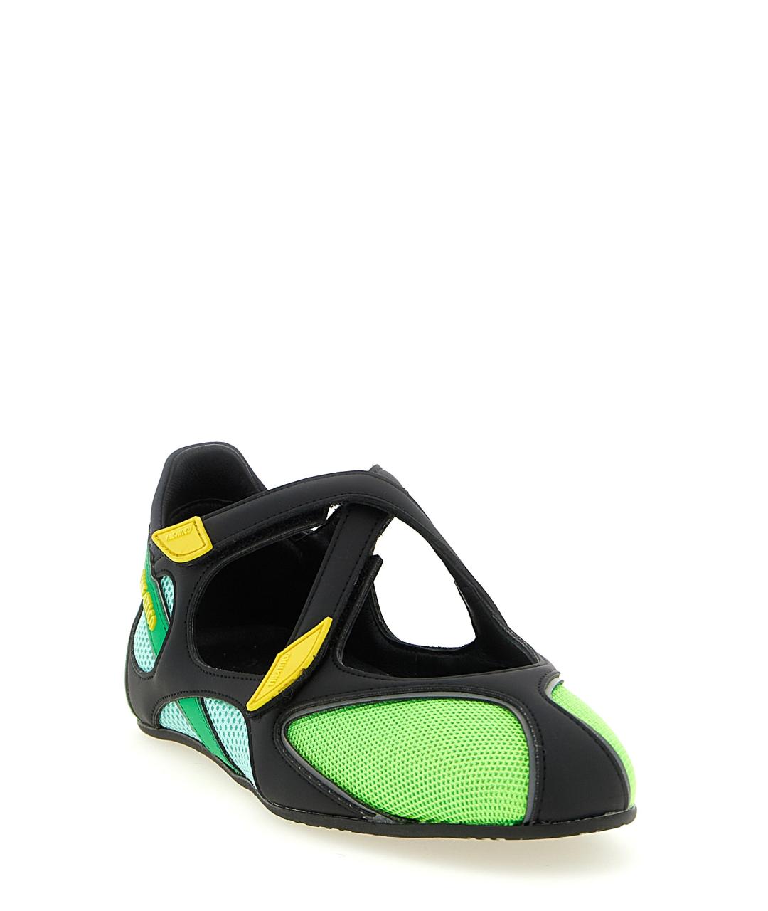 THE ATTICO Зеленые балетки, фото 2