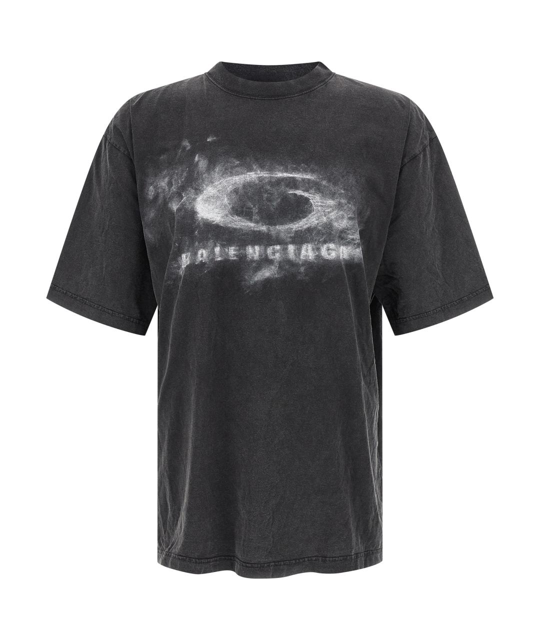 BALENCIAGA Белая хлопковая футболка, фото 1