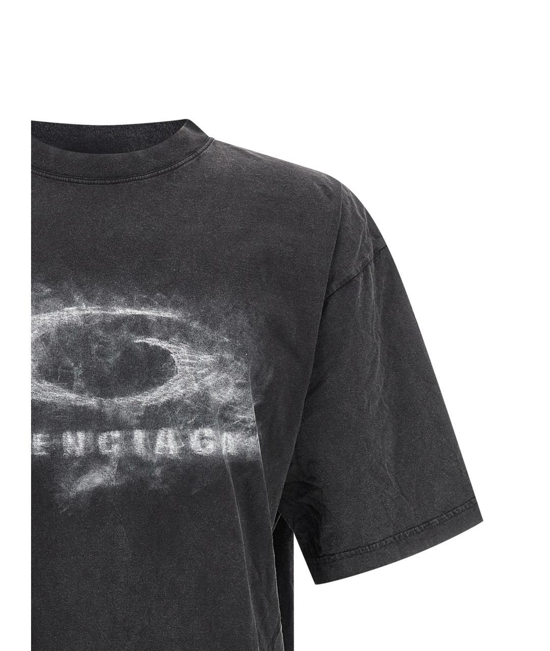 BALENCIAGA Белая хлопковая футболка, фото 3