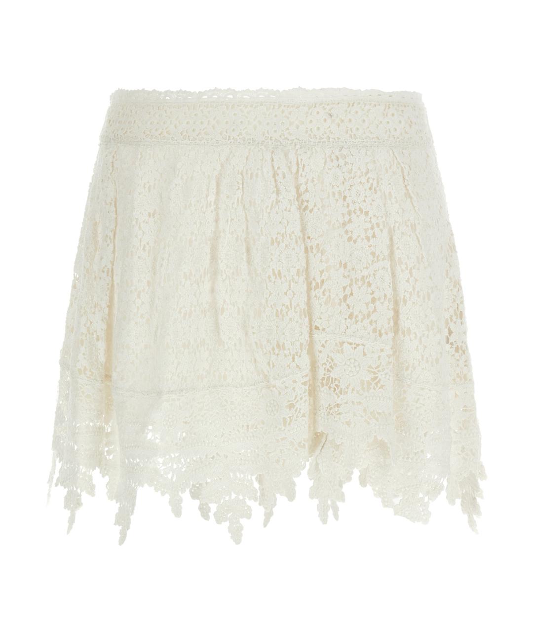 ISABEL MARANT Белая хлопковая юбка мини, фото 1