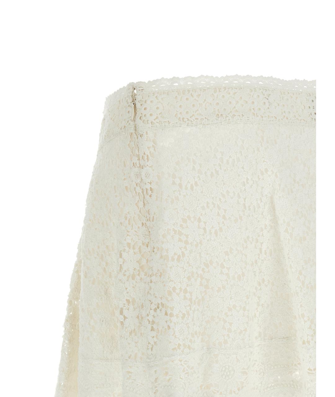 ISABEL MARANT Белая хлопковая юбка мини, фото 4