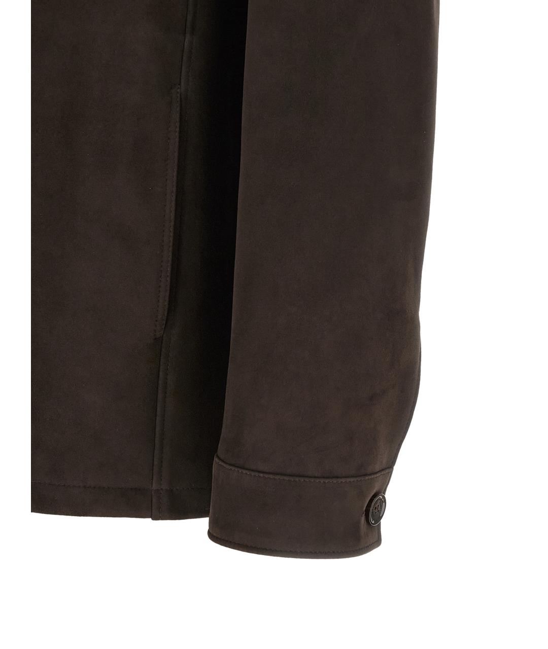 MOORER Коричневая кожаная куртка, фото 4