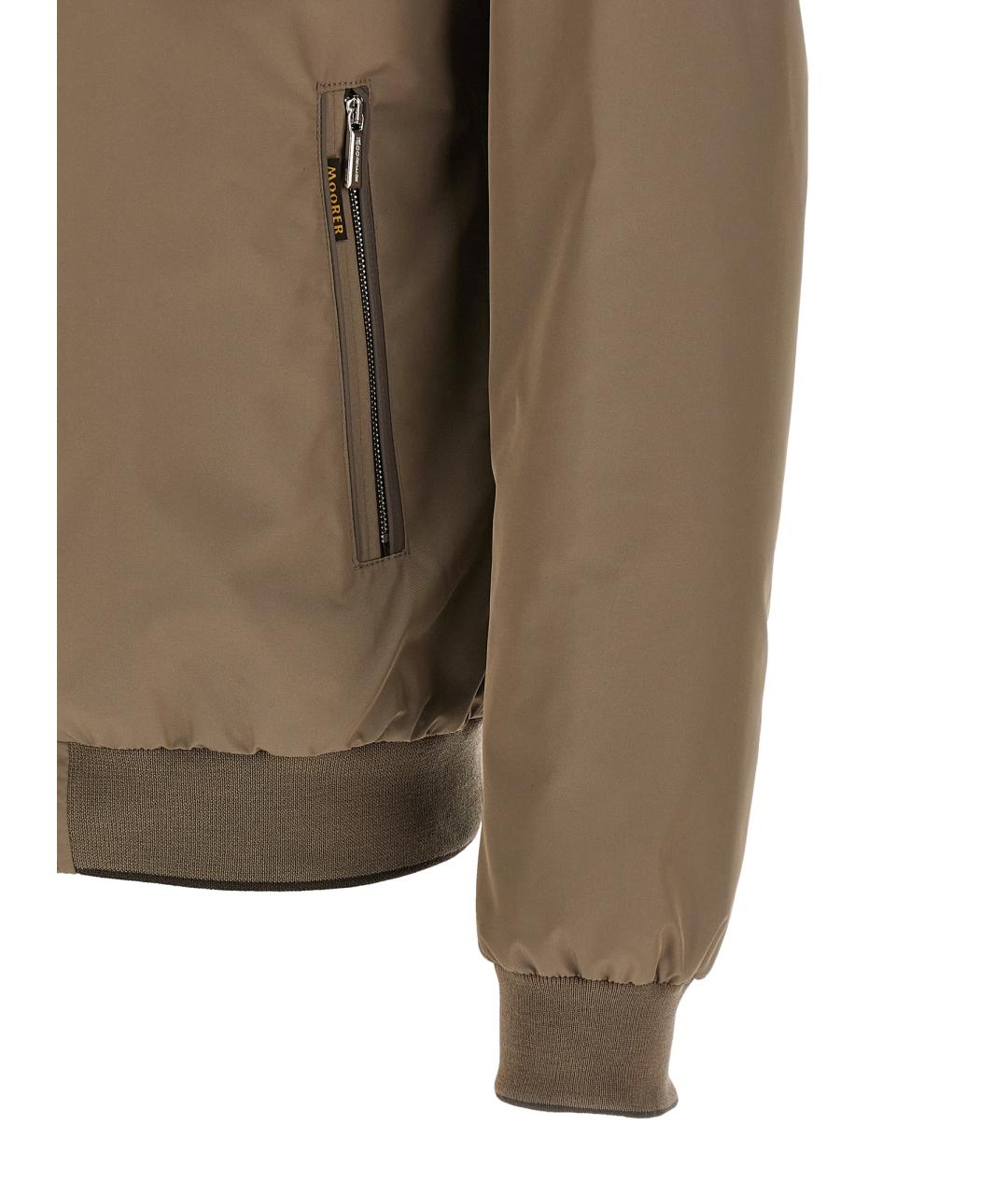 MOORER Бежевая полиэстеровая куртка, фото 4