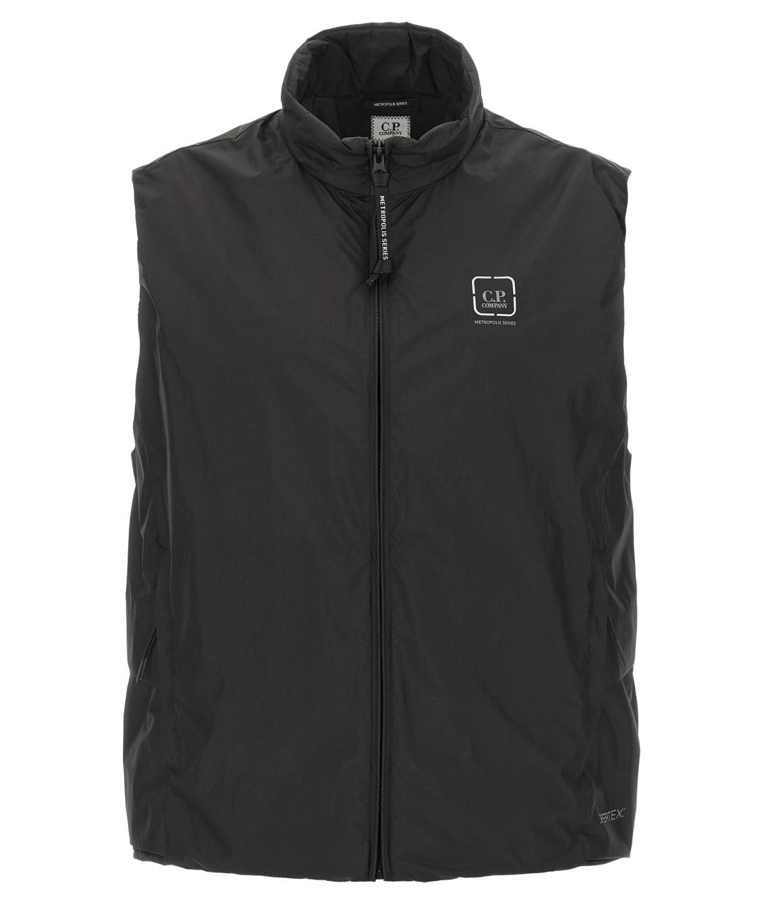 CP COMPANY Черный полиамидовый жилет, фото 1