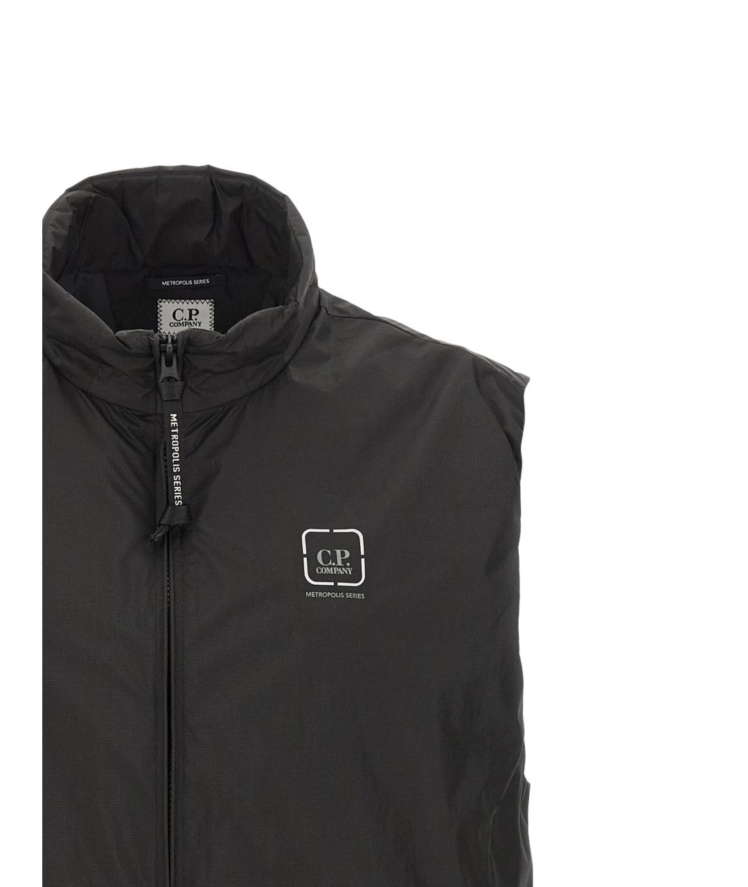 CP COMPANY Черный полиамидовый жилет, фото 3