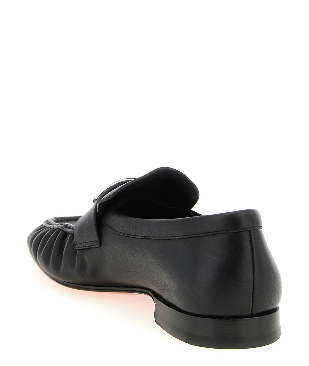 CHRISTIAN LOUBOUTIN Черные кожаные лоферы, фото 3