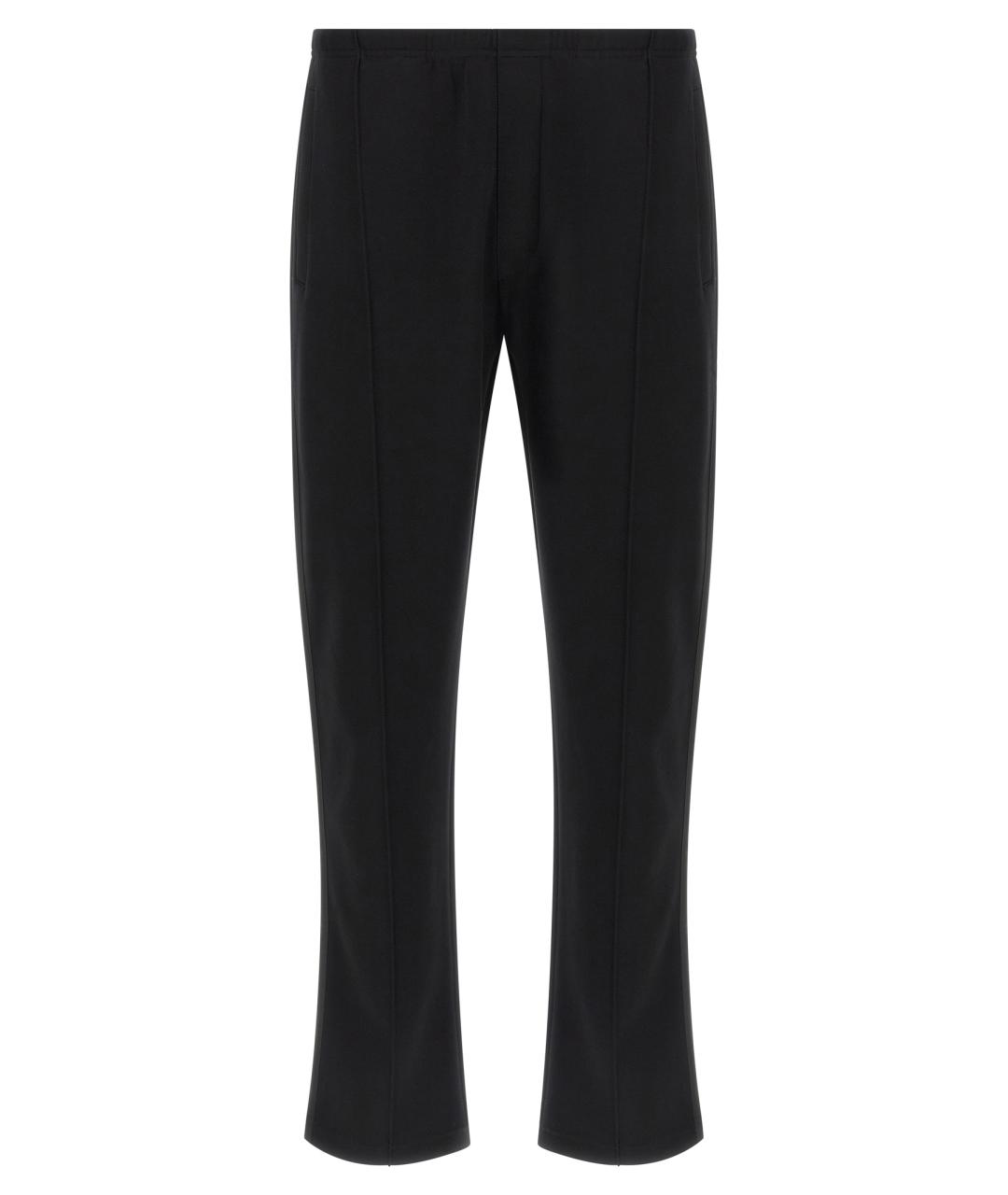 PRADA Черные хлопковые повседневные брюки, фото 1