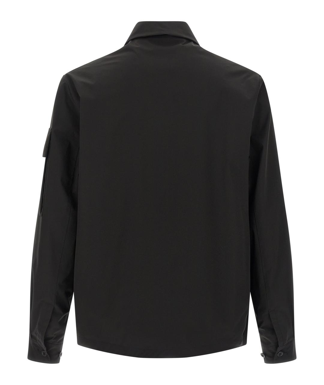 CP COMPANY Черная хлопко-полиэстеровая кэжуал рубашка, фото 2