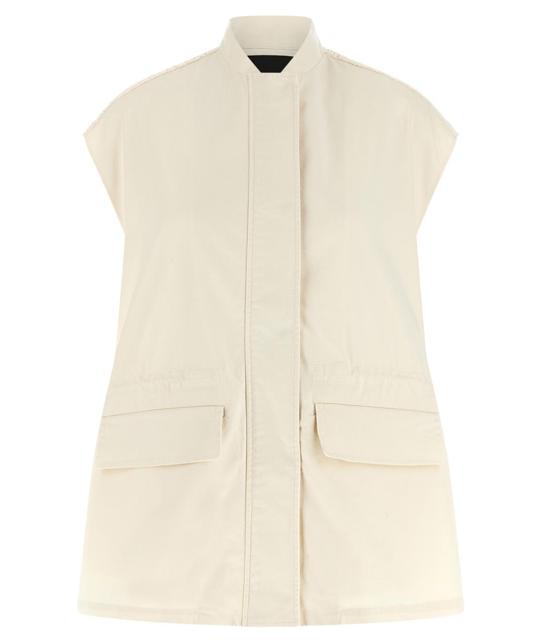 FABIANA FILIPPI Бежевая хлопковая жилетка, фото 1