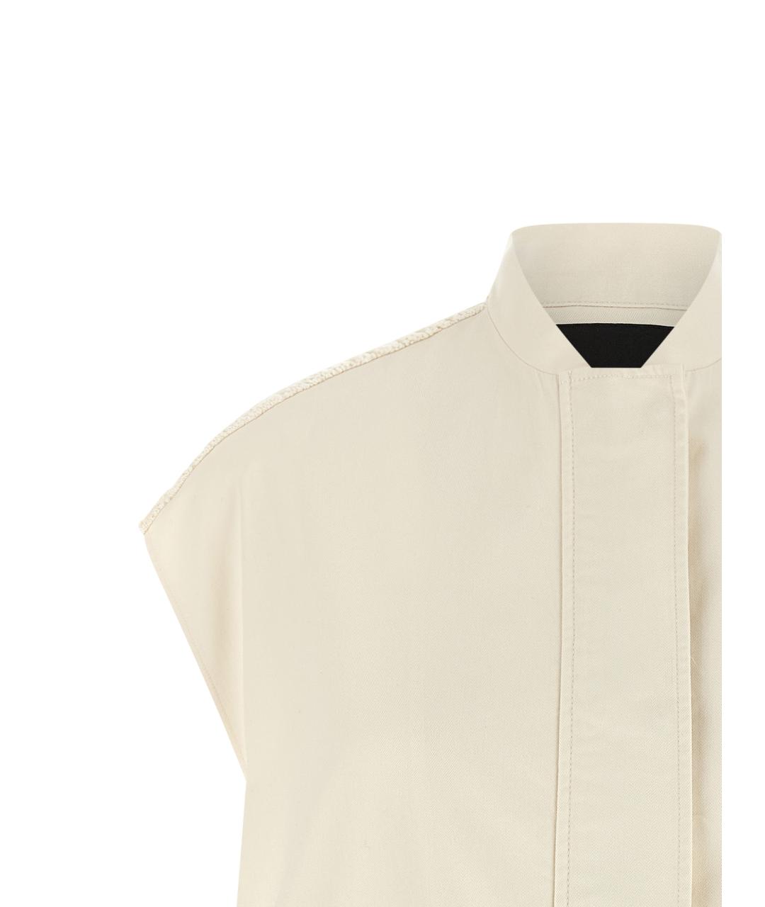 FABIANA FILIPPI Бежевая хлопковая жилетка, фото 3