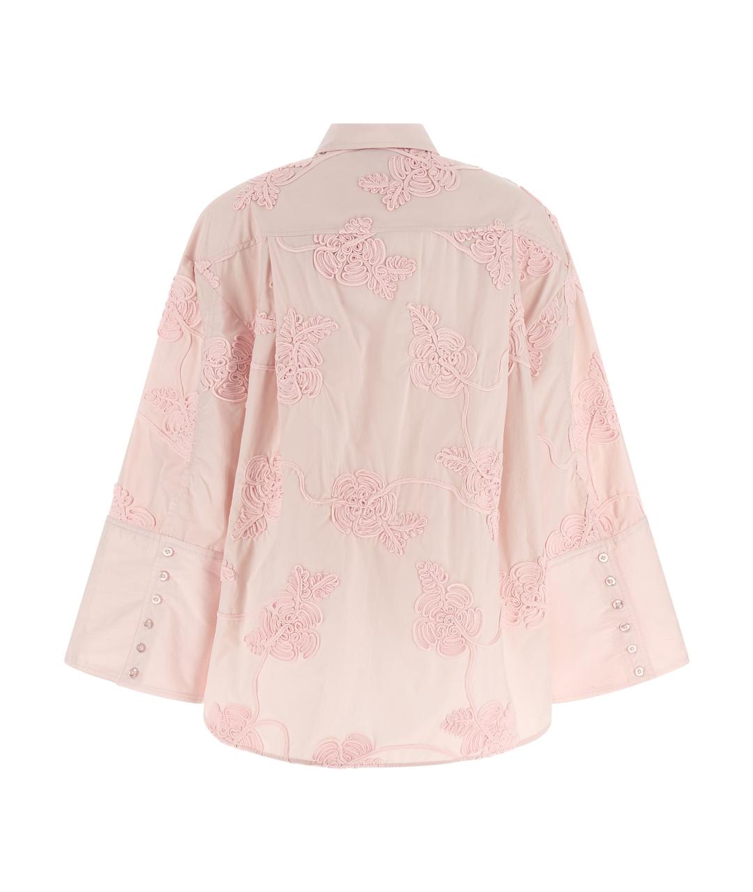 ROTATE Розовая хлопковая рубашка, фото 2