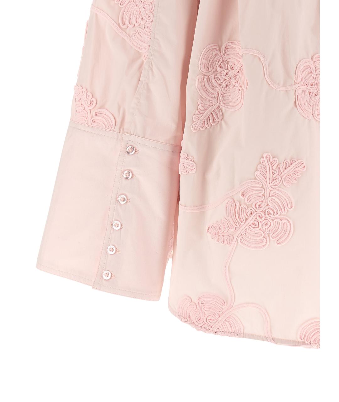 ROTATE Розовая хлопковая рубашка, фото 4