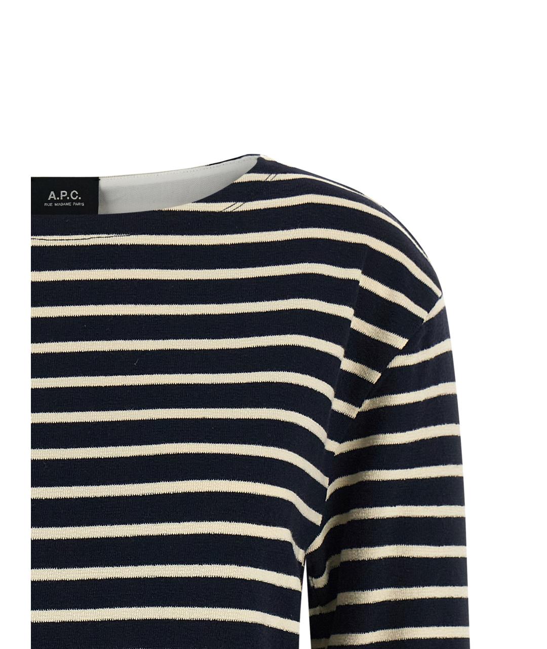 A.P.C. Синяя хлопковая водолазка, фото 3