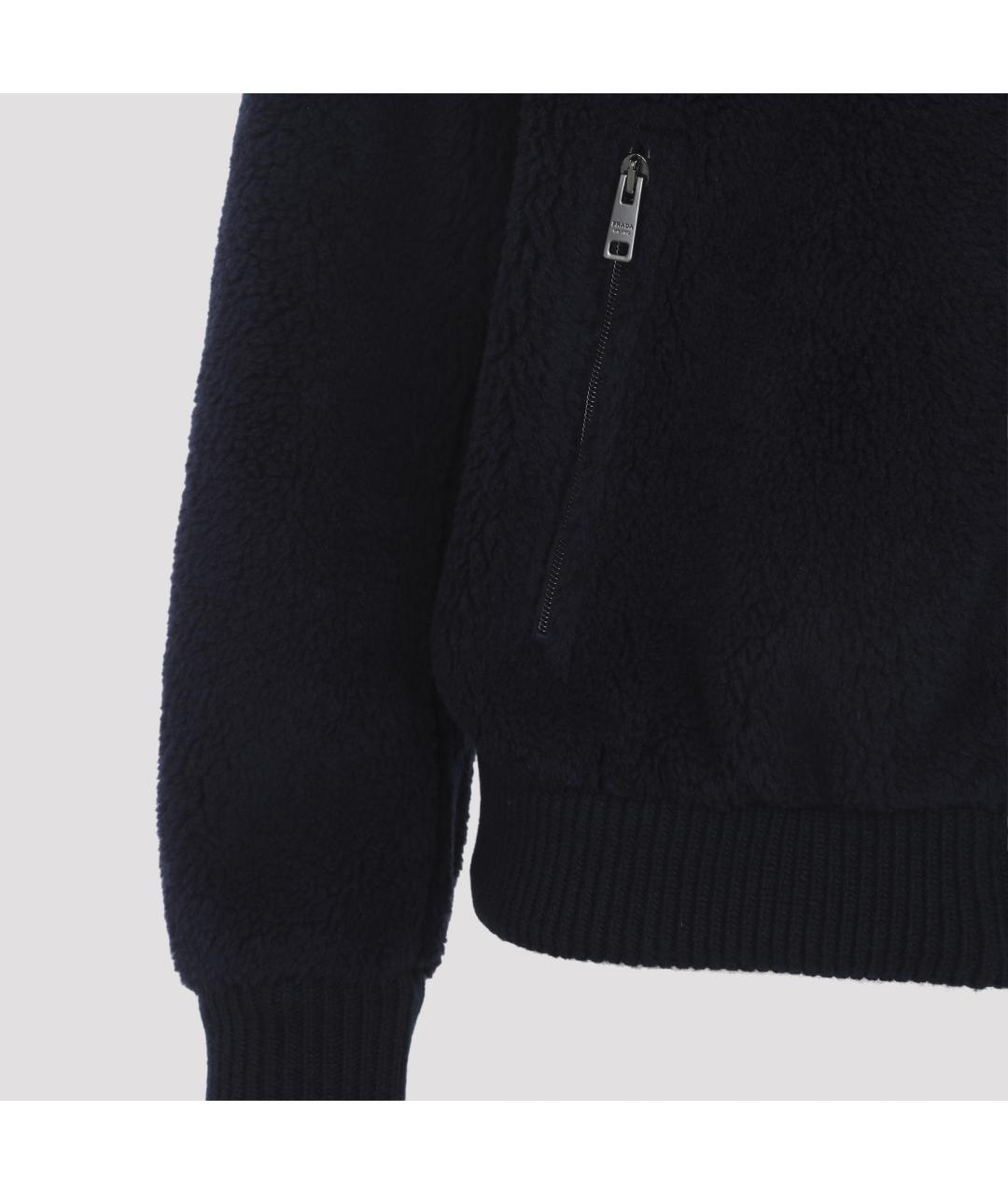 PRADA Темно-синяя шерстяная куртка, фото 5