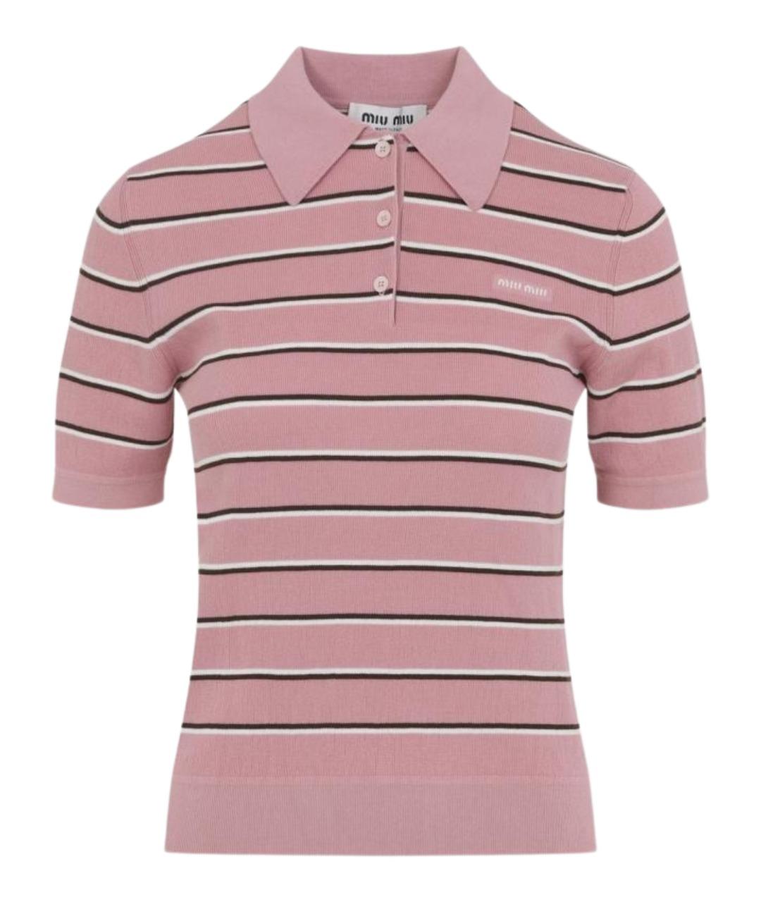 MIU MIU Розовая хлопковая блузы, фото 1