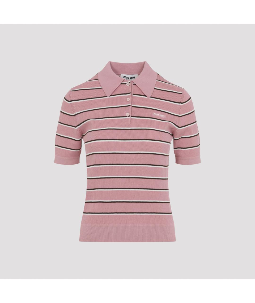 MIU MIU Розовая хлопковая блузы, фото 6