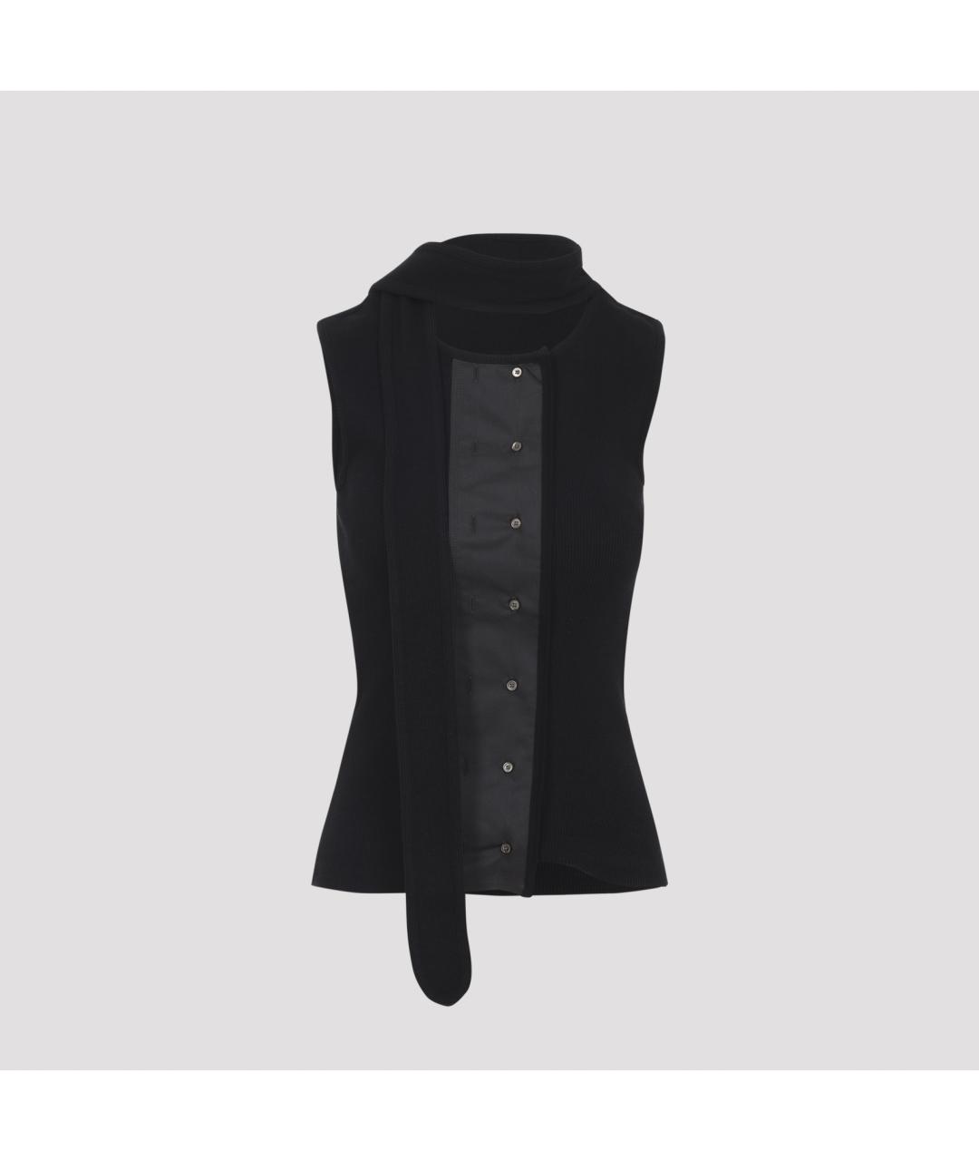 LEMAIRE Черная хлопковая блузы, фото 2