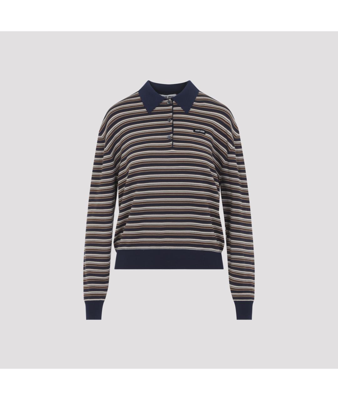 MIU MIU Мульти хлопковый джемпер / свитер, фото 2