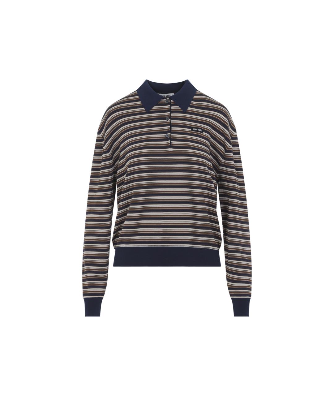 MIU MIU Мульти хлопковый джемпер / свитер, фото 1