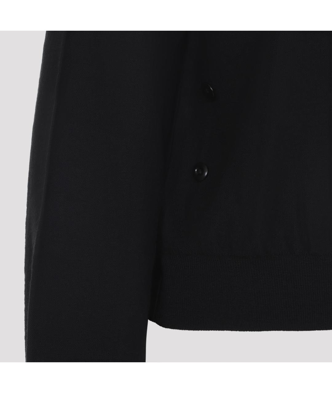 LEMAIRE Черный шерстяной кардиган, фото 5