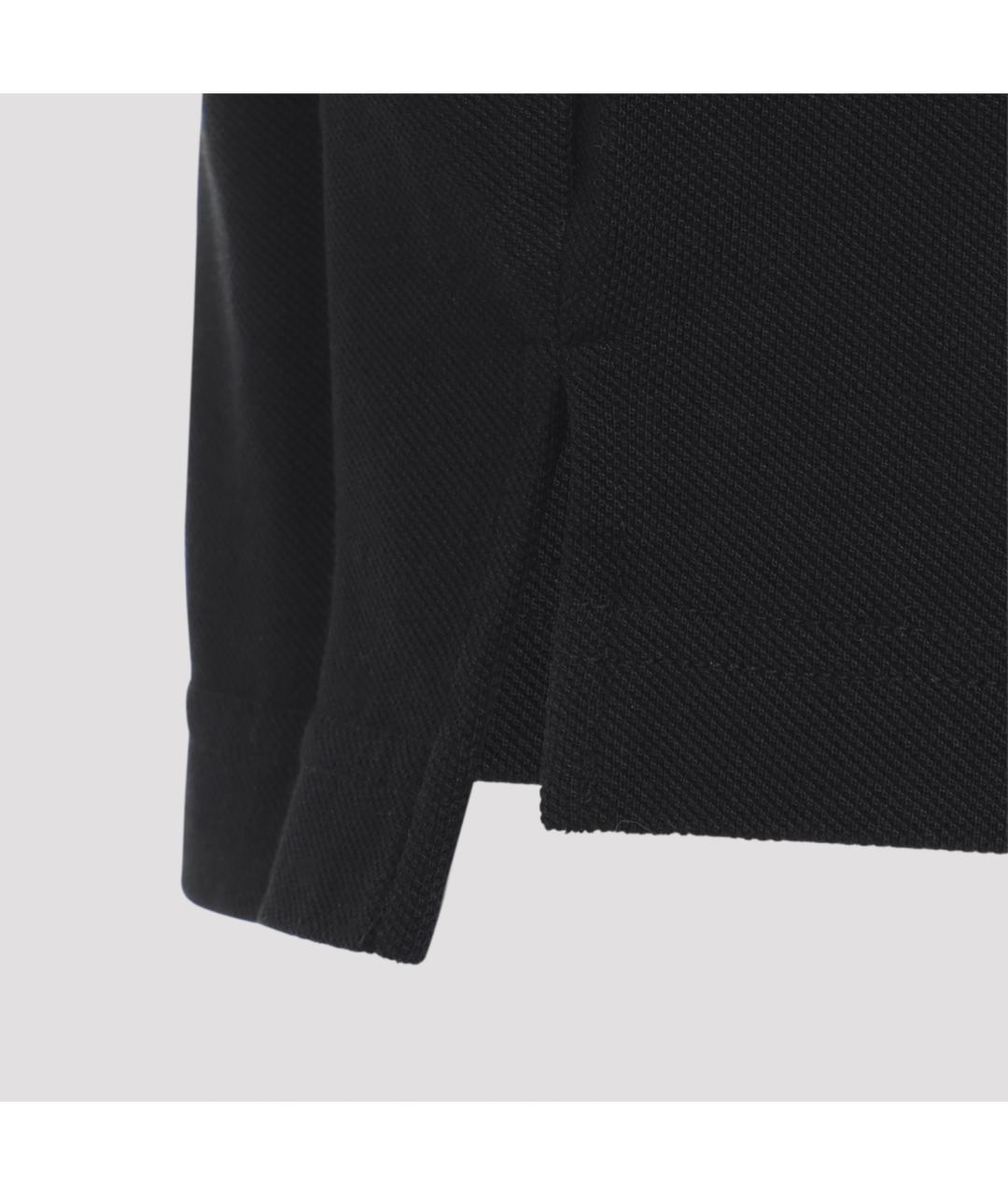 BALENCIAGA Черная хлопковая футболка, фото 4