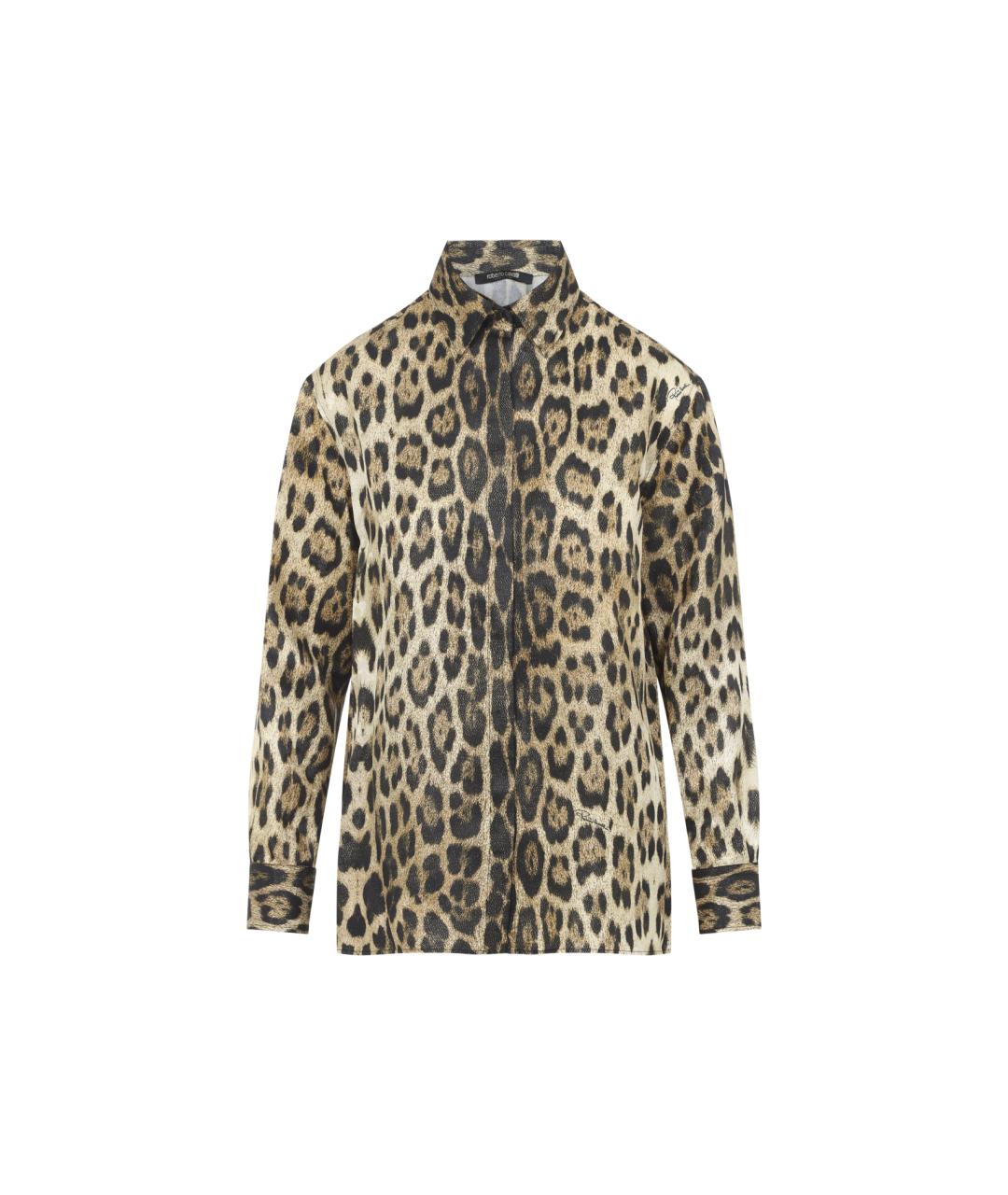 ROBERTO CAVALLI Мульти полиэстеровая рубашка, фото 1