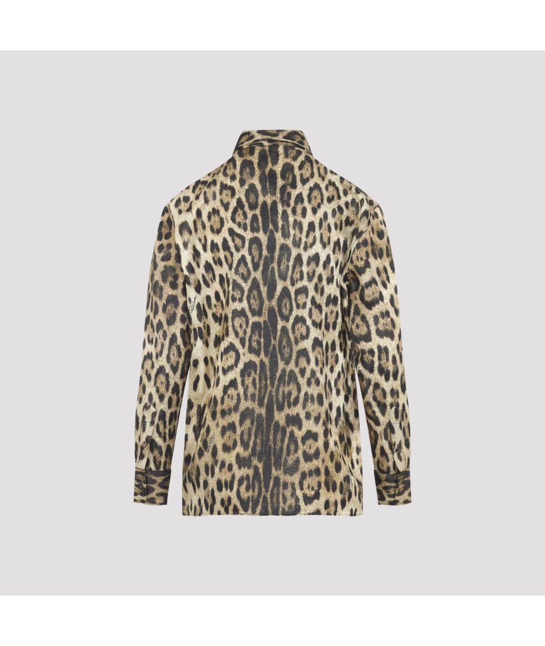 ROBERTO CAVALLI Мульти полиэстеровая рубашка, фото 3