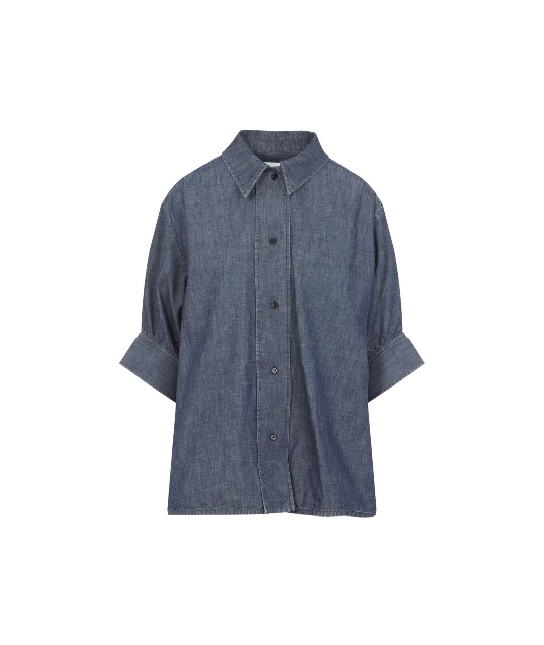 JIL SANDER Синяя хлопковая рубашка, фото 1