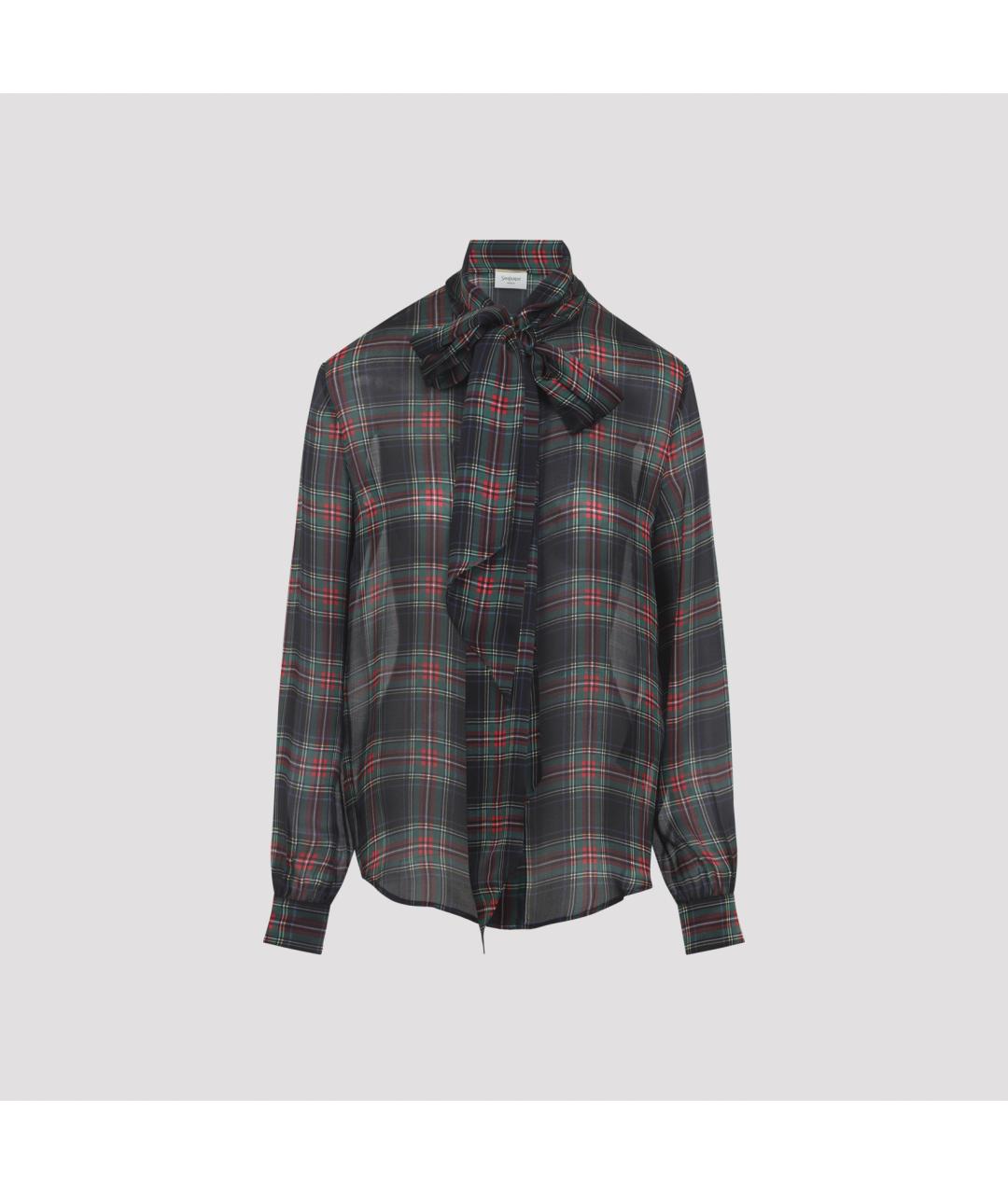 SAINT LAURENT Мульти шелковая блузы, фото 2