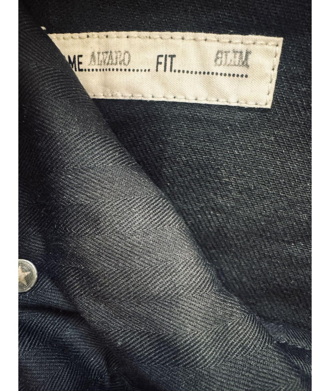 GOLDEN GOOSE DELUXE BRAND Черные хлопко-эластановые джинсы, фото 4